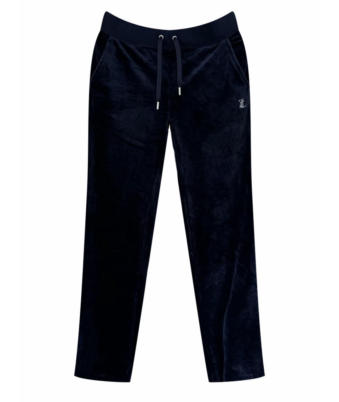 JUICY COUTURE Темно-синие полиэстеровые спортивные брюки и шорты, фото 1