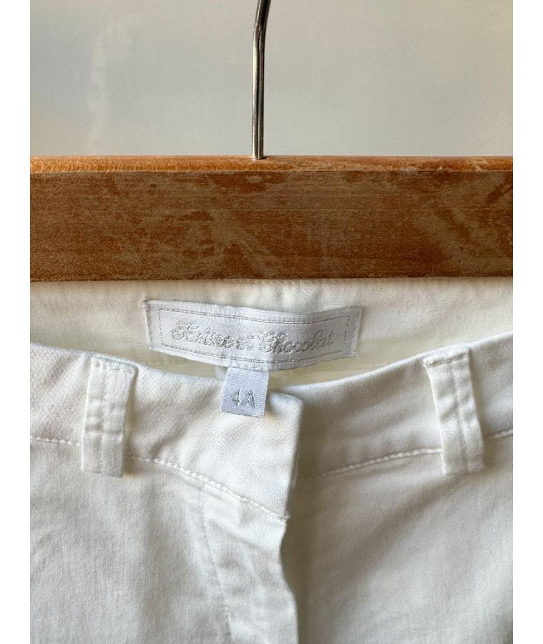 TARTINE ET CHOCOLAT Белые хлопковые брюки и шорты, фото 4