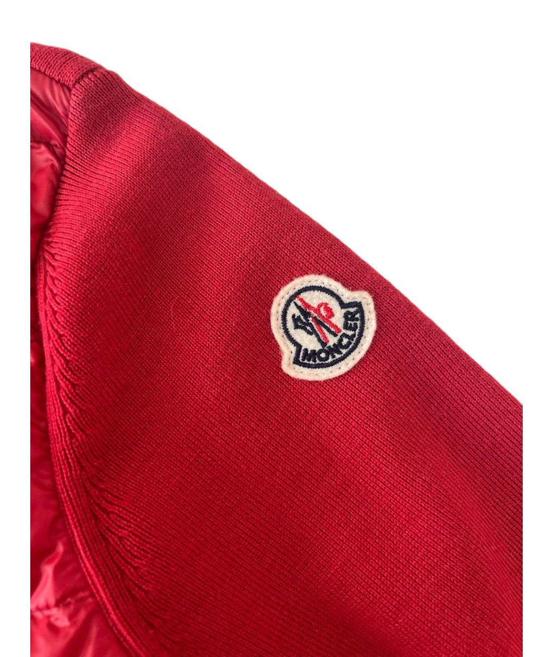 MONCLER Красный шерстяной джемпер / свитер, фото 4