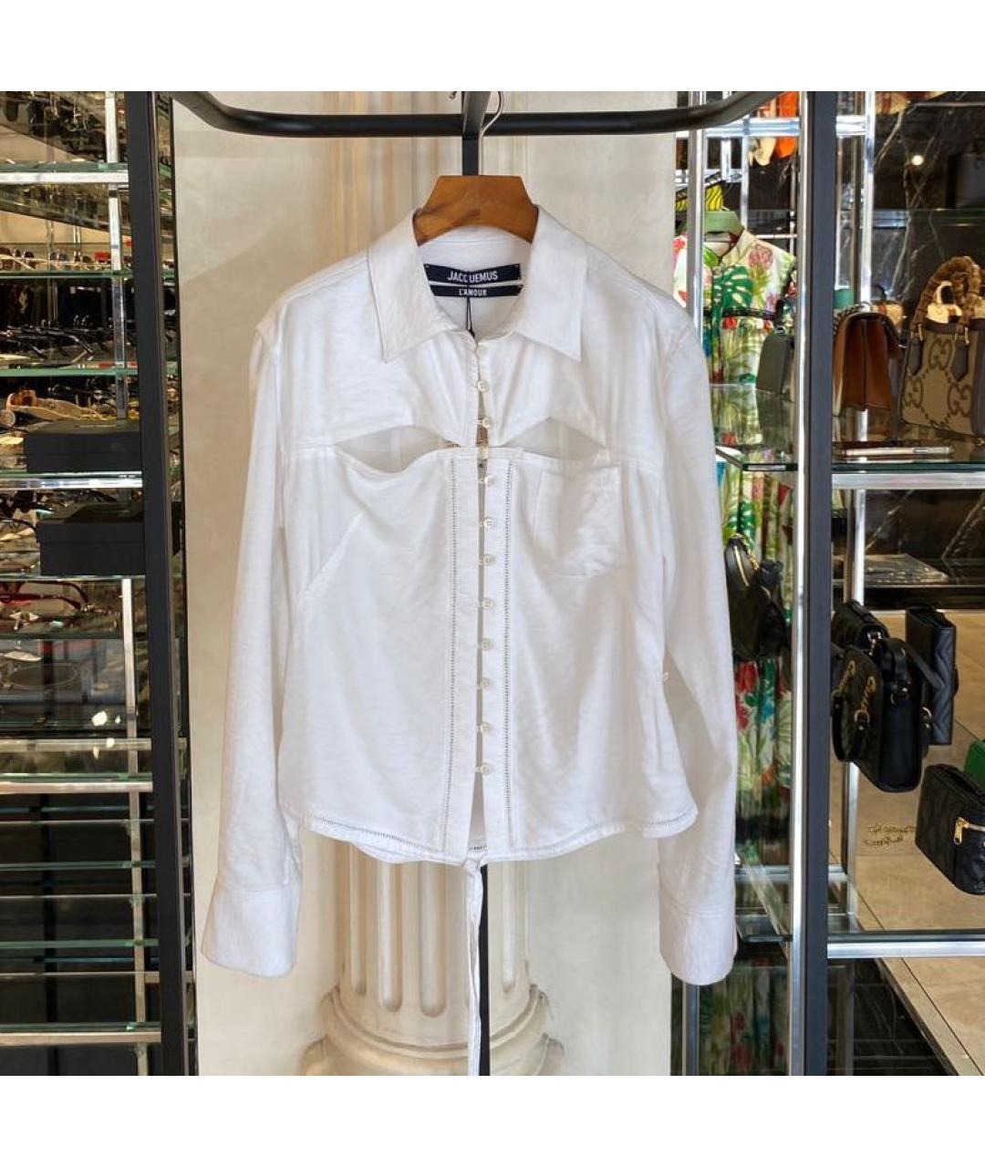 JACQUEMUS Белая блузы, фото 2