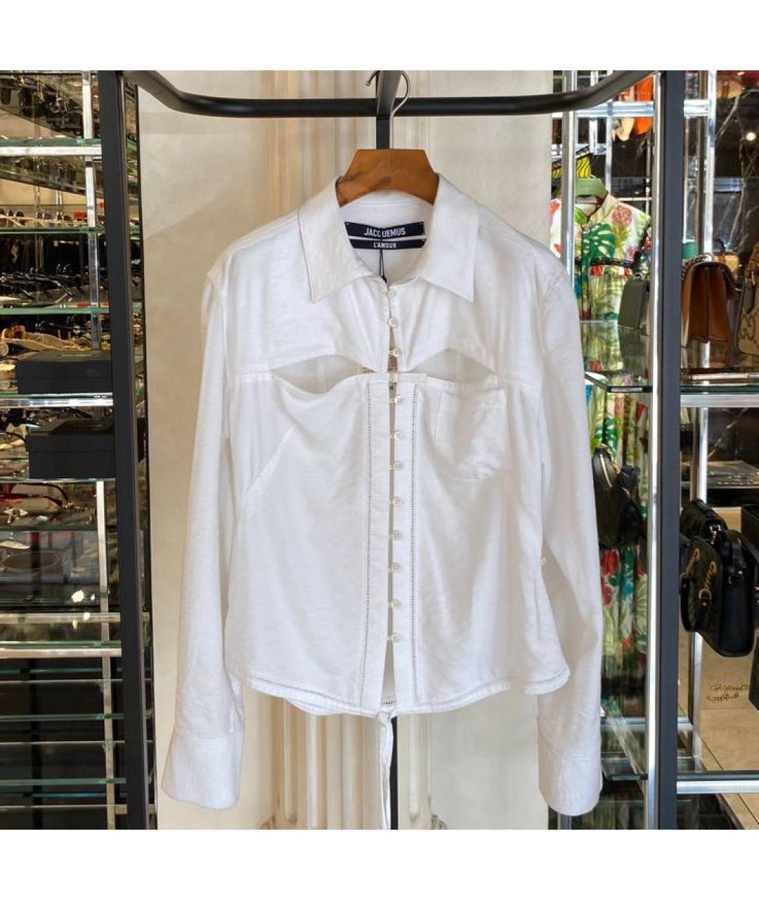 JACQUEMUS Белая блузы, фото 3