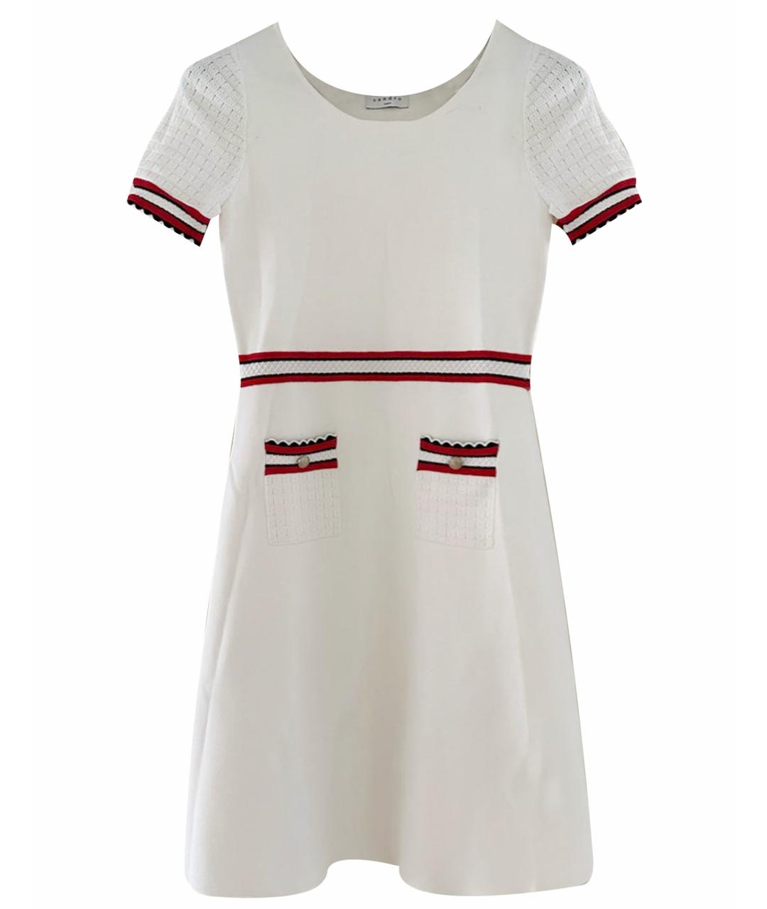 SANDRO Белое полиамидовое платье, фото 1