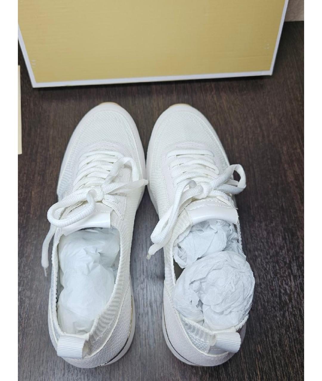 MICHAEL KORS COLLECTION Белые текстильные кроссовки, фото 3