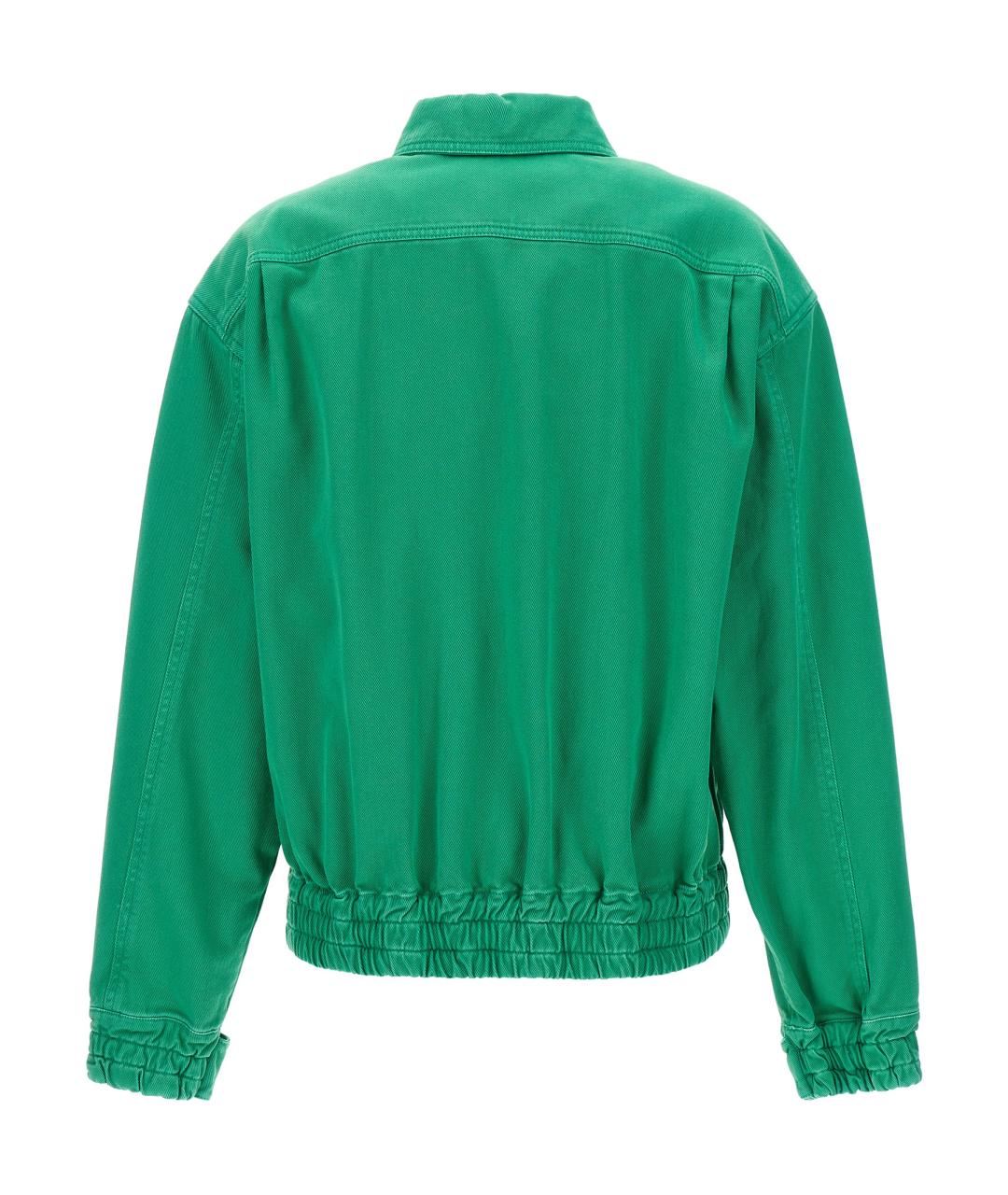 MAX MARA Зеленая хлопковая куртка, фото 2