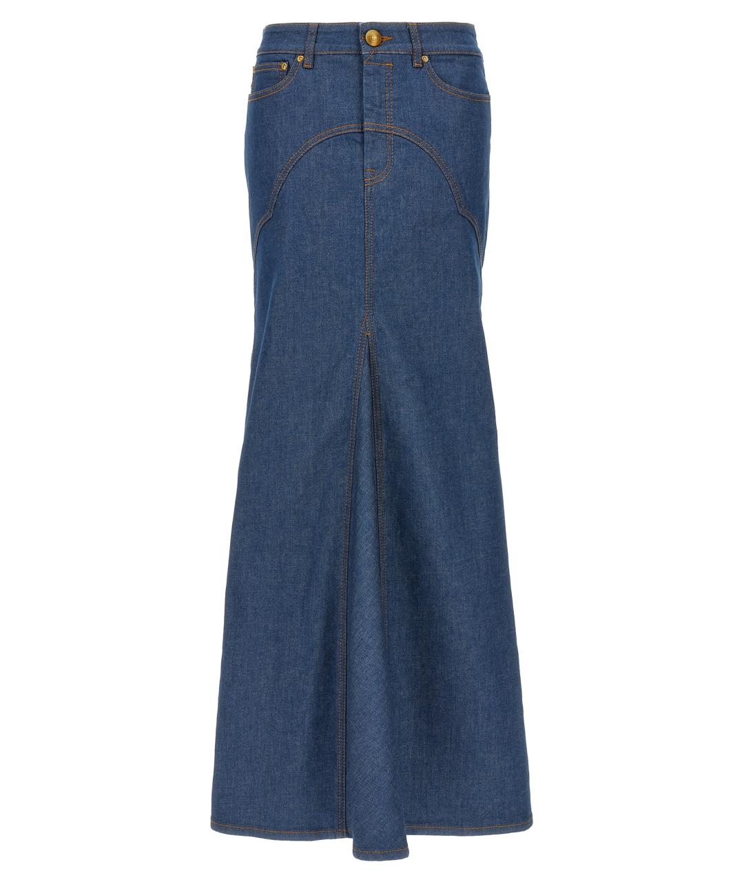 ZIMMERMANN Синяя хлопковая юбка макси, фото 1