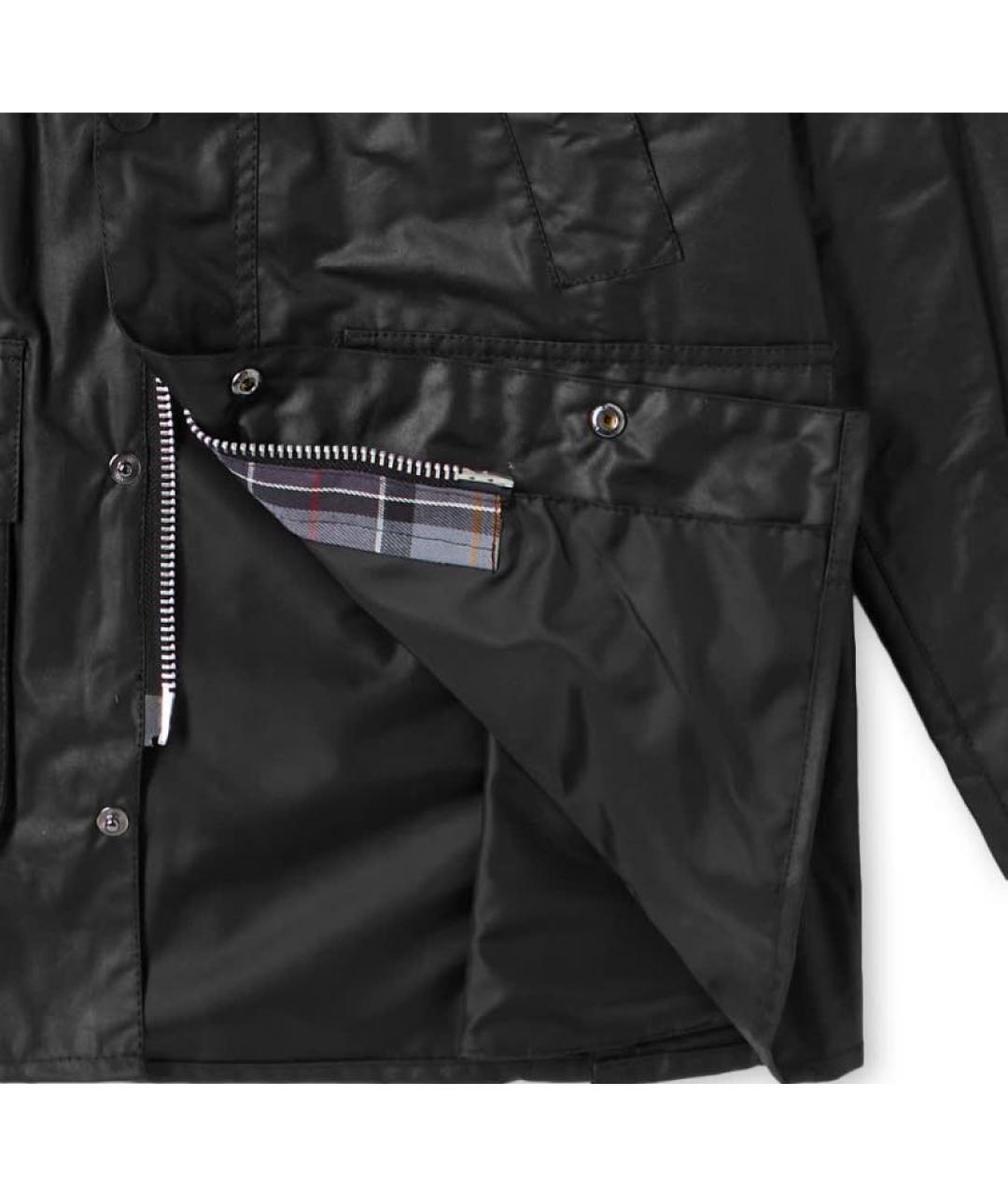 BARBOUR Черная хлопковая куртка, фото 2