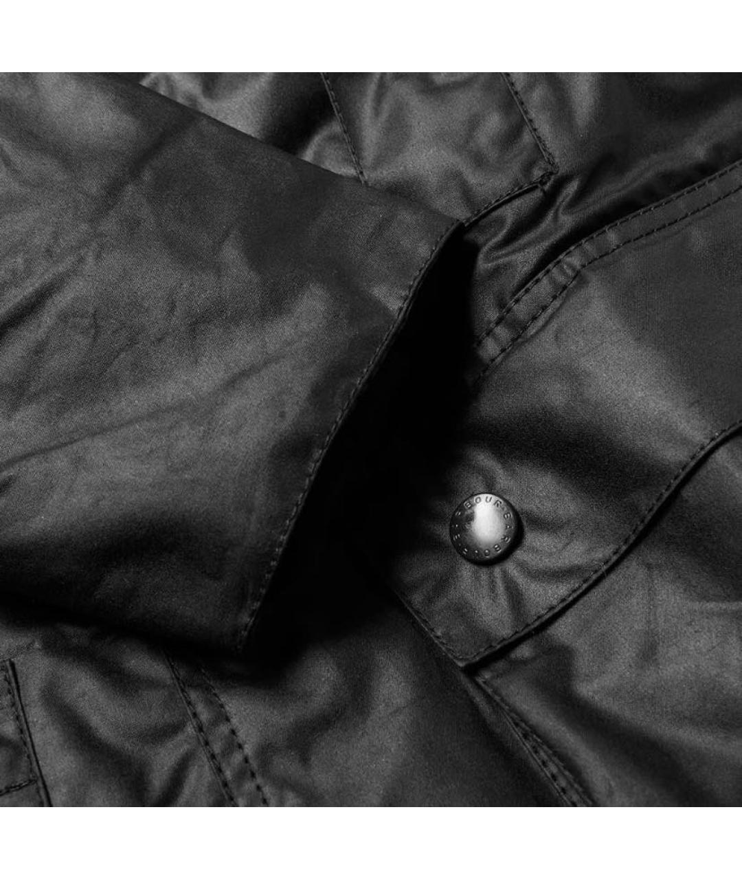 BARBOUR Черная хлопковая куртка, фото 4