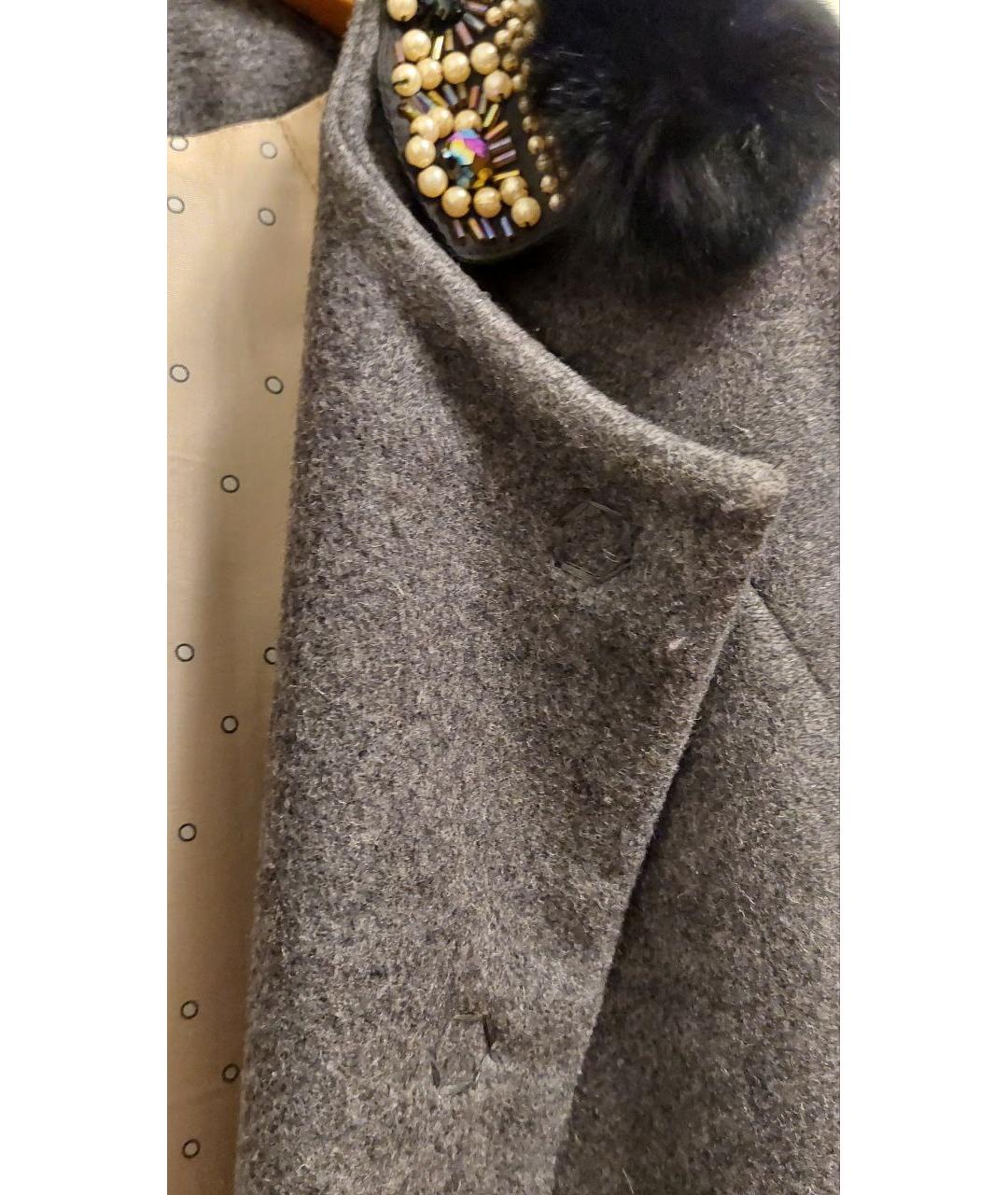 MAX&CO Серое шерстяное пальто, фото 7