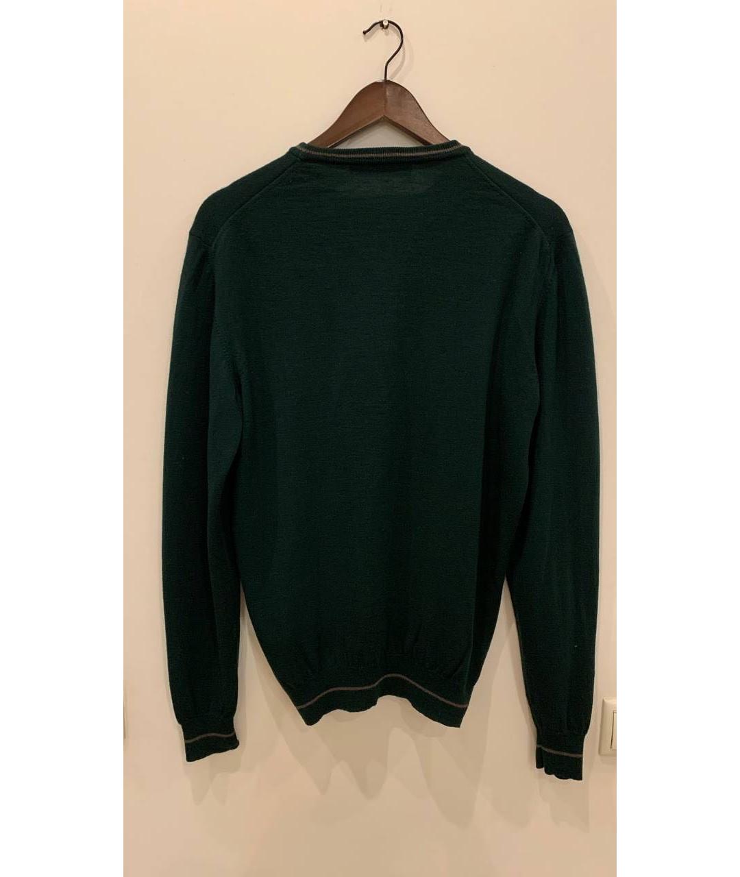 ETRO Зеленый шерстяной джемпер / свитер, фото 3