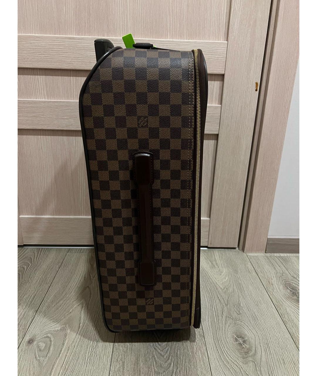 LOUIS VUITTON PRE-OWNED Коричневый чемодан, фото 4