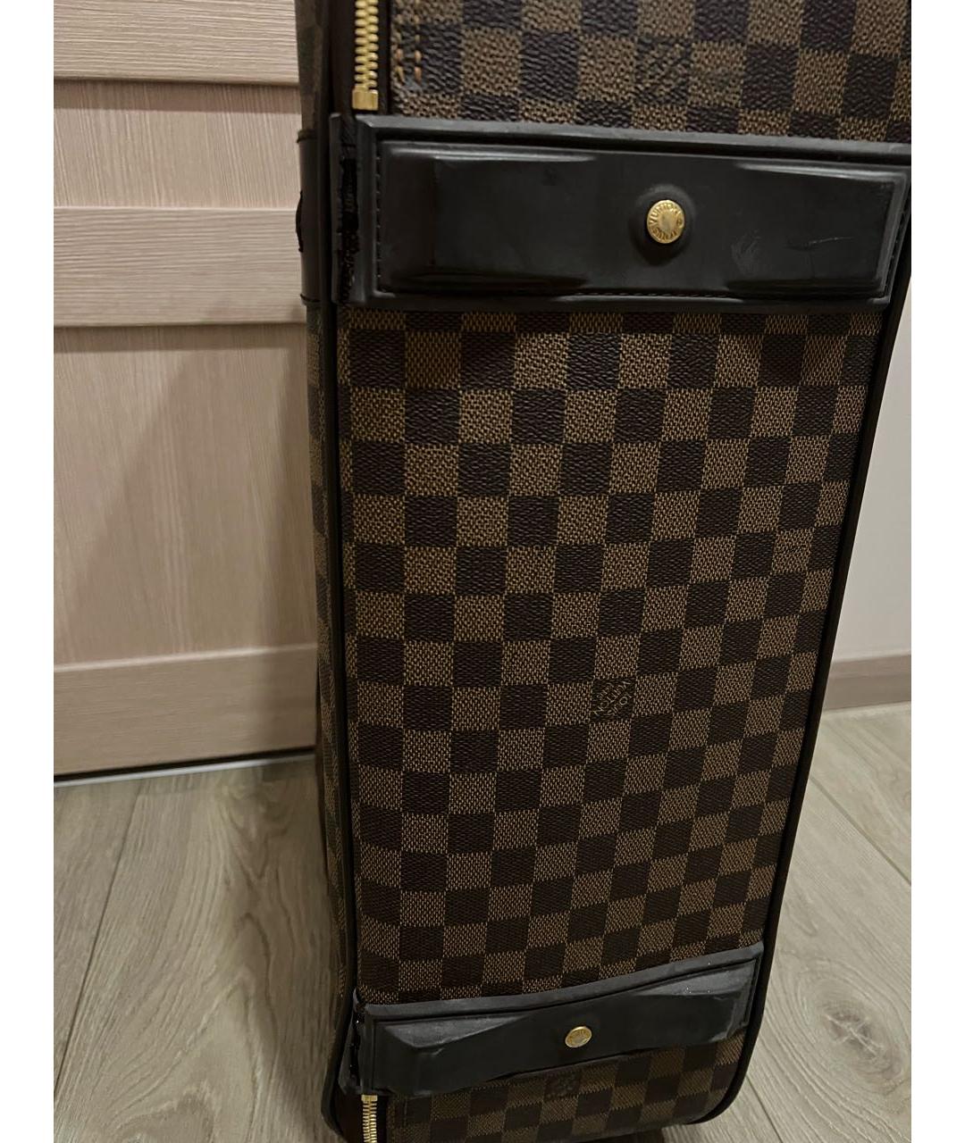 LOUIS VUITTON PRE-OWNED Коричневый чемодан, фото 8