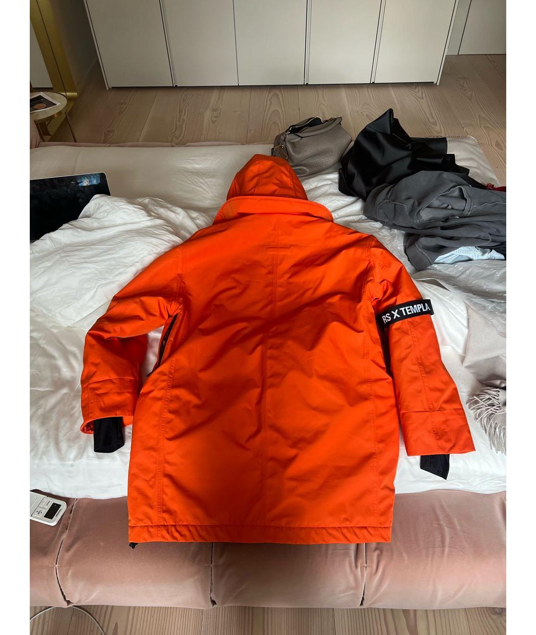 RAF SIMONS Оранжевая полиэстеровая куртка, фото 2