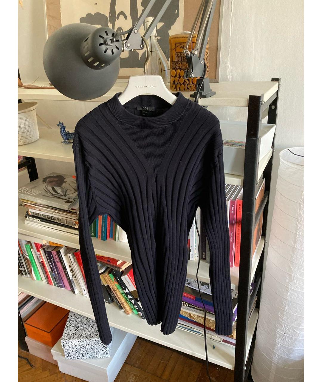 COS Черный хлопковый джемпер / свитер, фото 7