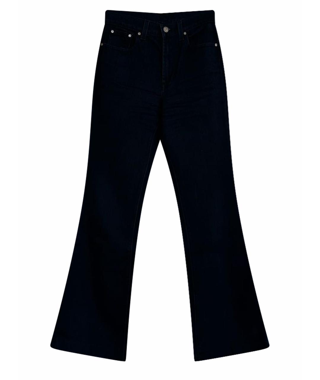 RALPH LAUREN Темно-синие хлопковые прямые джинсы, фото 1