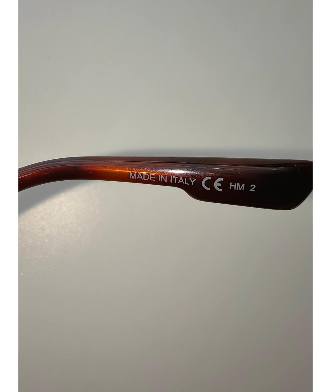 CHRISTIAN DIOR Коричневые пластиковые солнцезащитные очки, фото 4