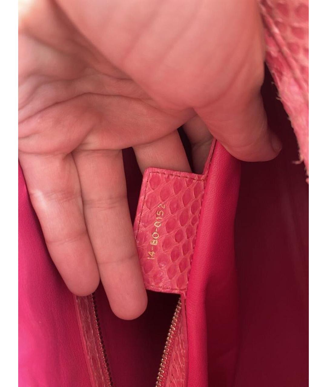 CHRISTIAN DIOR PRE-OWNED Розовая сумка тоут из экзотической кожи, фото 6