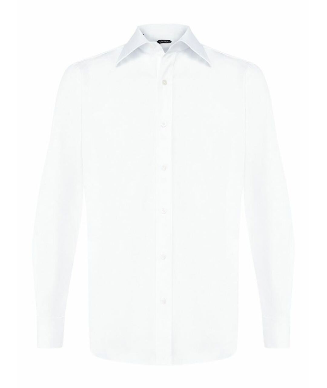 TOM FORD Белая хлопковая классическая рубашка, фото 1