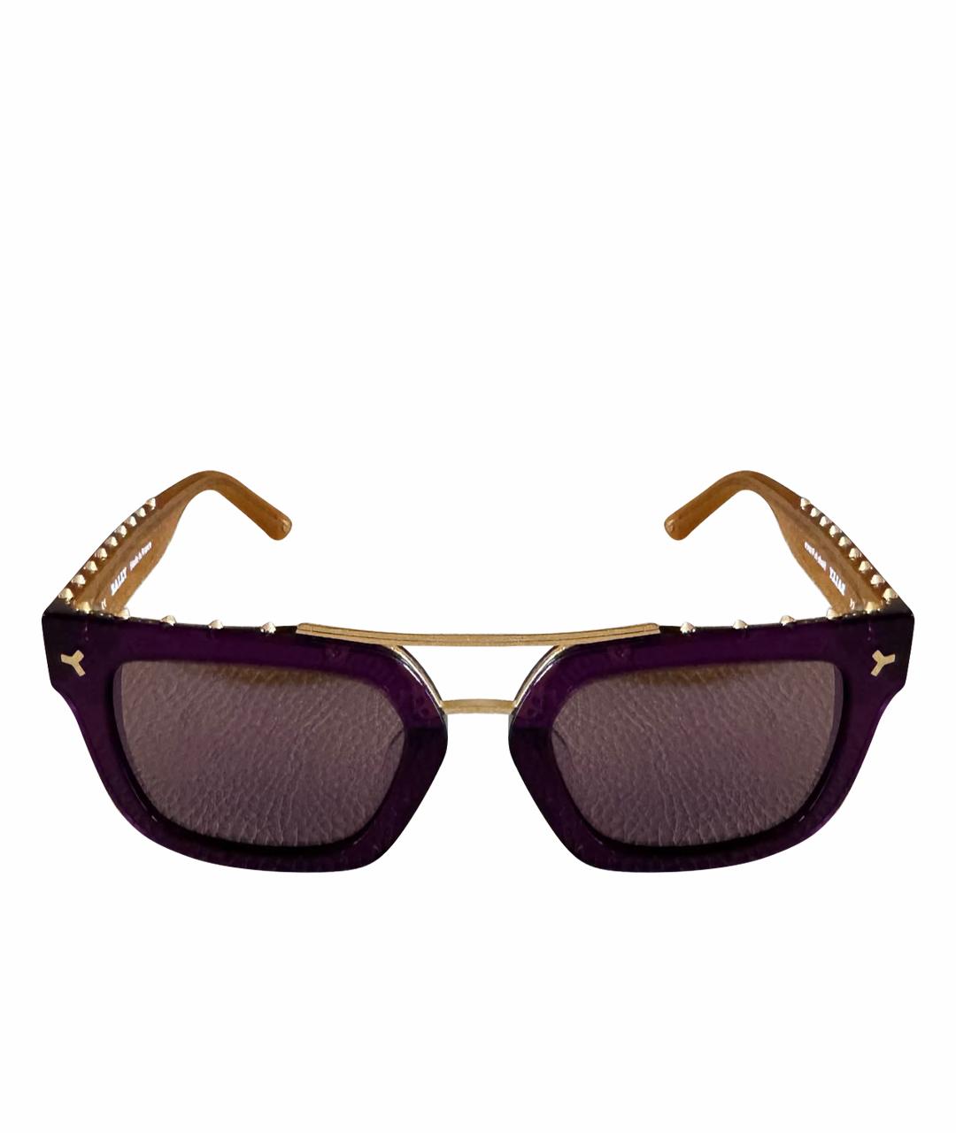 BALLY Фиолетовые пластиковые солнцезащитные очки, фото 1