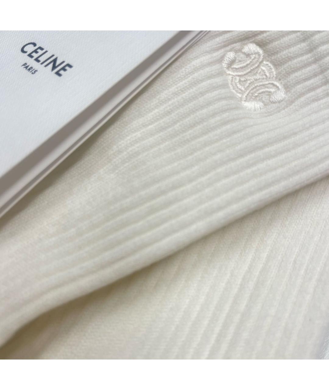 CELINE PRE-OWNED Белые носки, чулки и колготы, фото 3