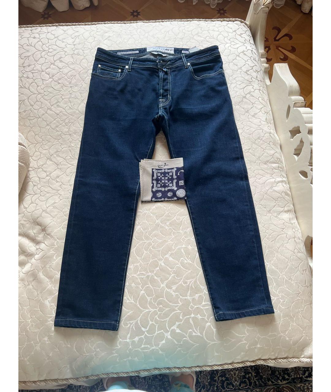 JACOB COHEN Темно-синие прямые джинсы, фото 8