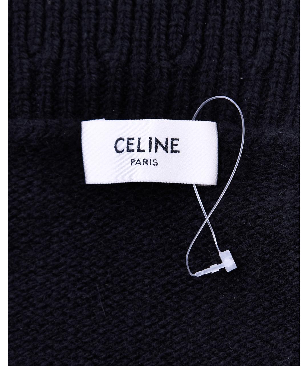 CELINE PRE-OWNED Черный кашемировый джемпер / свитер, фото 5