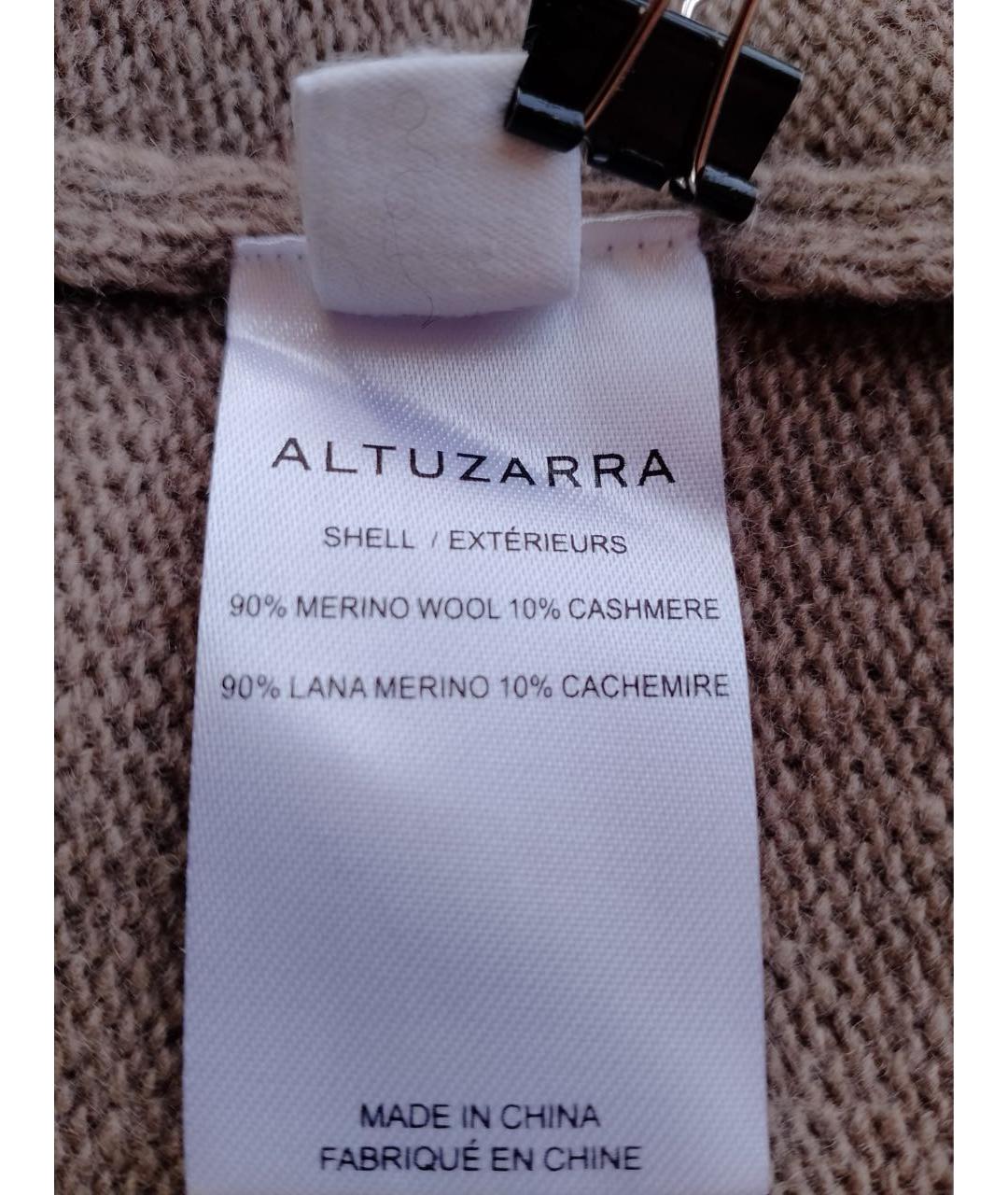 ALTUZARRA Коричневое шерстяное повседневное платье, фото 7