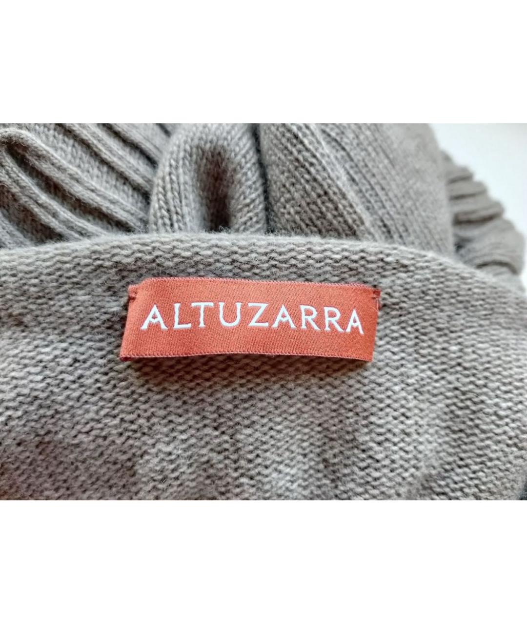 ALTUZARRA Коричневое шерстяное повседневное платье, фото 6