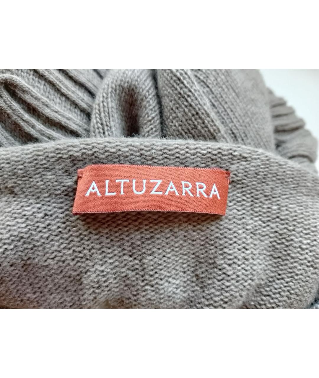 ALTUZARRA Коричневое шерстяное повседневное платье, фото 5