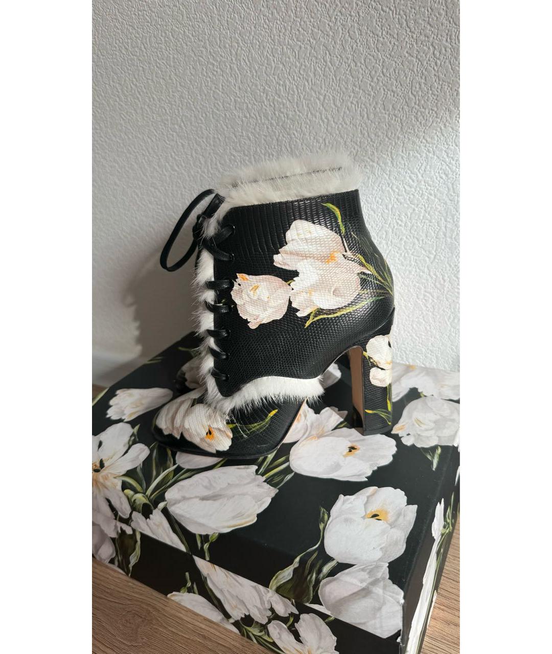 DOLCE&GABBANA Мульти кожаные ботильоны, фото 5