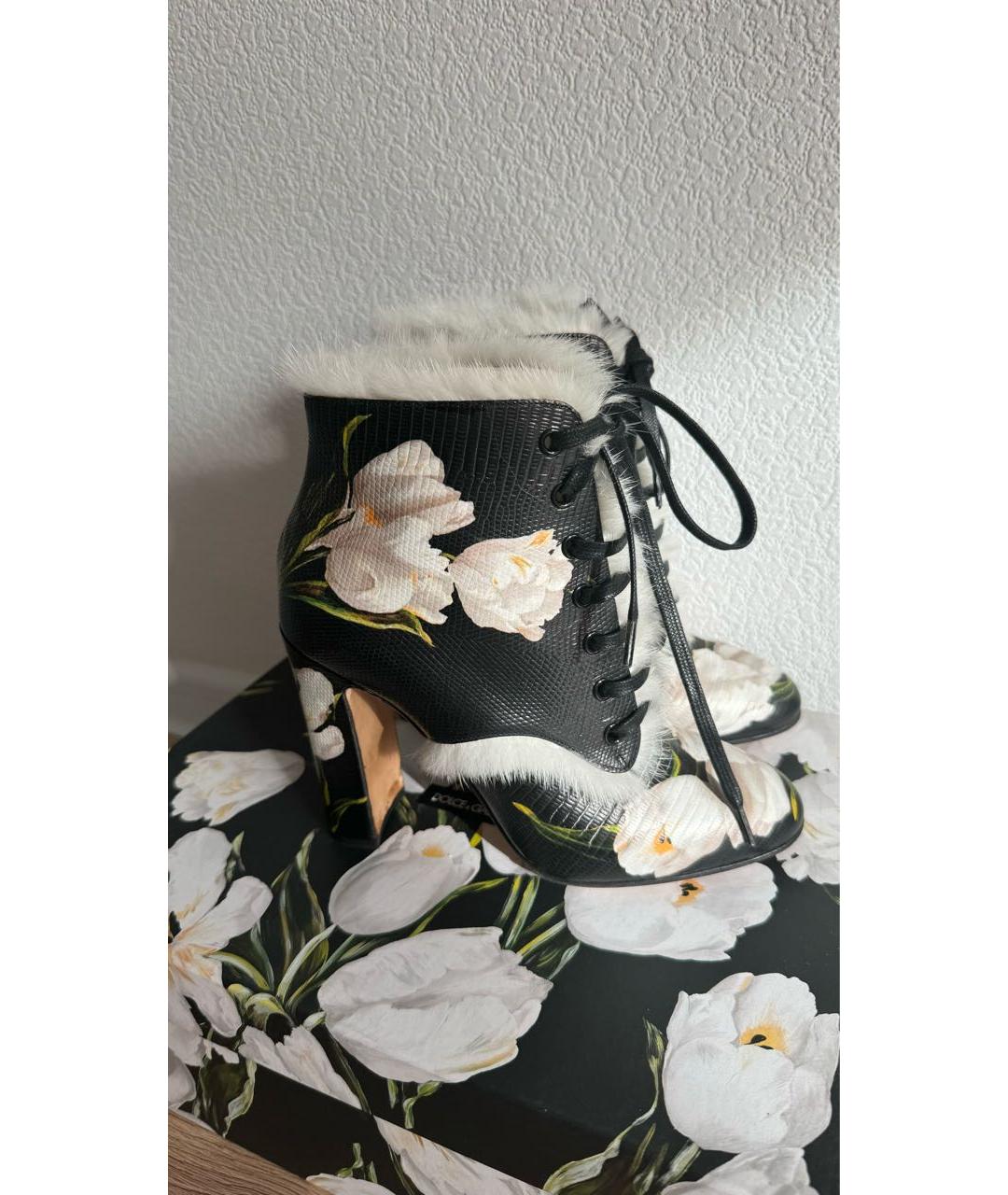 DOLCE&GABBANA Мульти кожаные ботильоны, фото 8