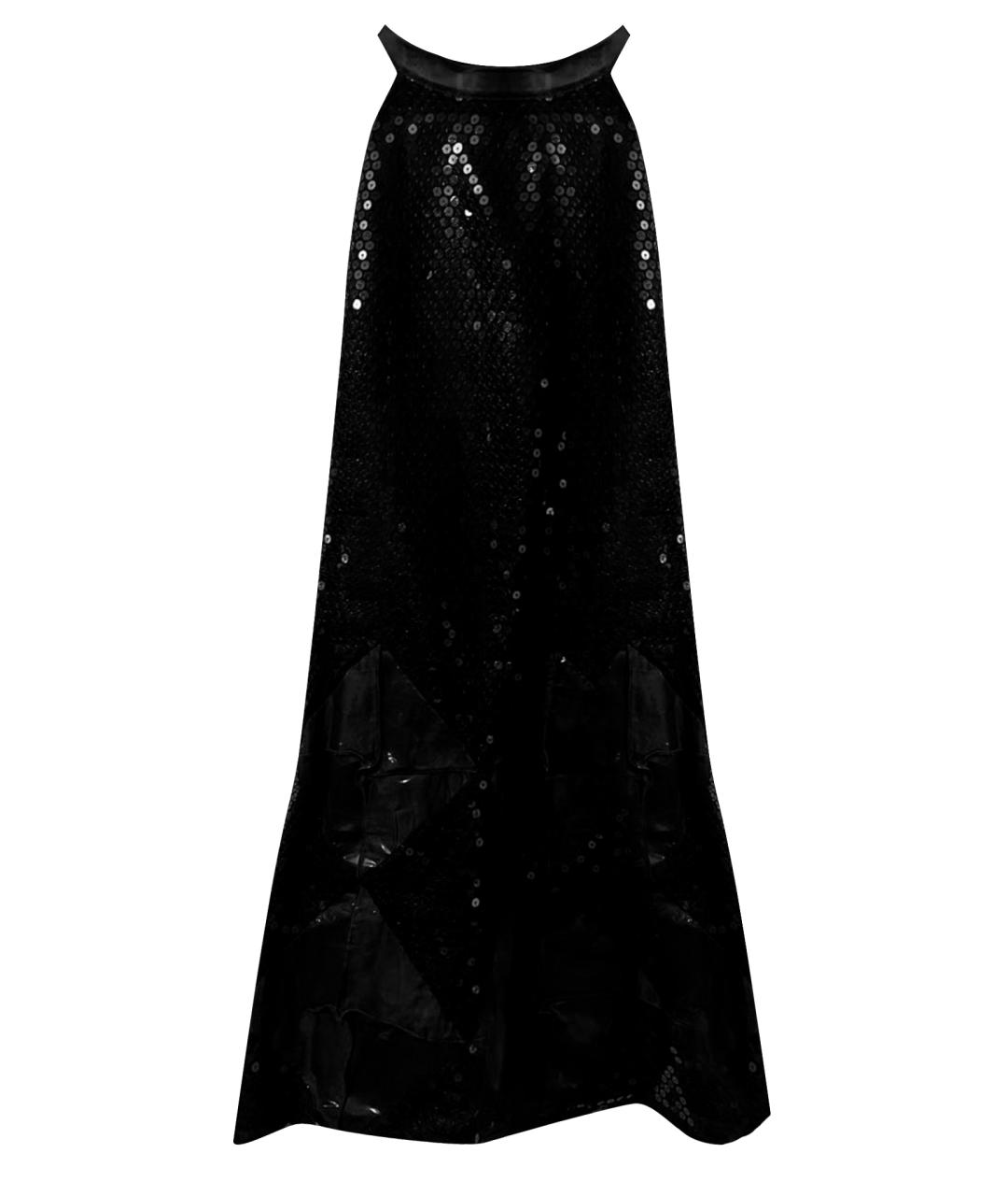 COURREGES Черное полиэстеровое коктейльное платье, фото 1