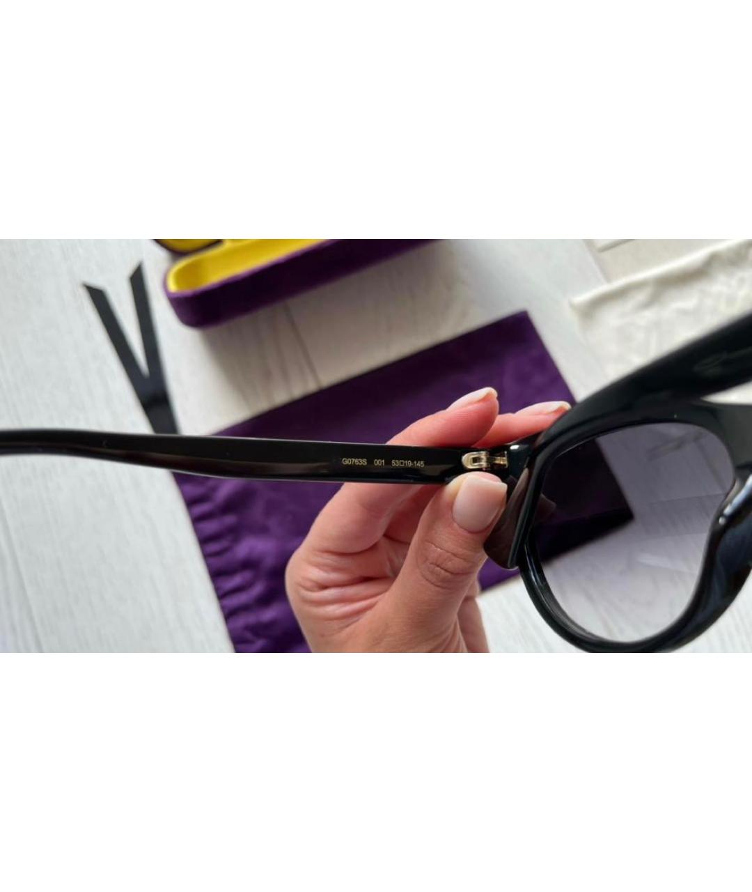 GUCCI Черные пластиковые солнцезащитные очки, фото 6
