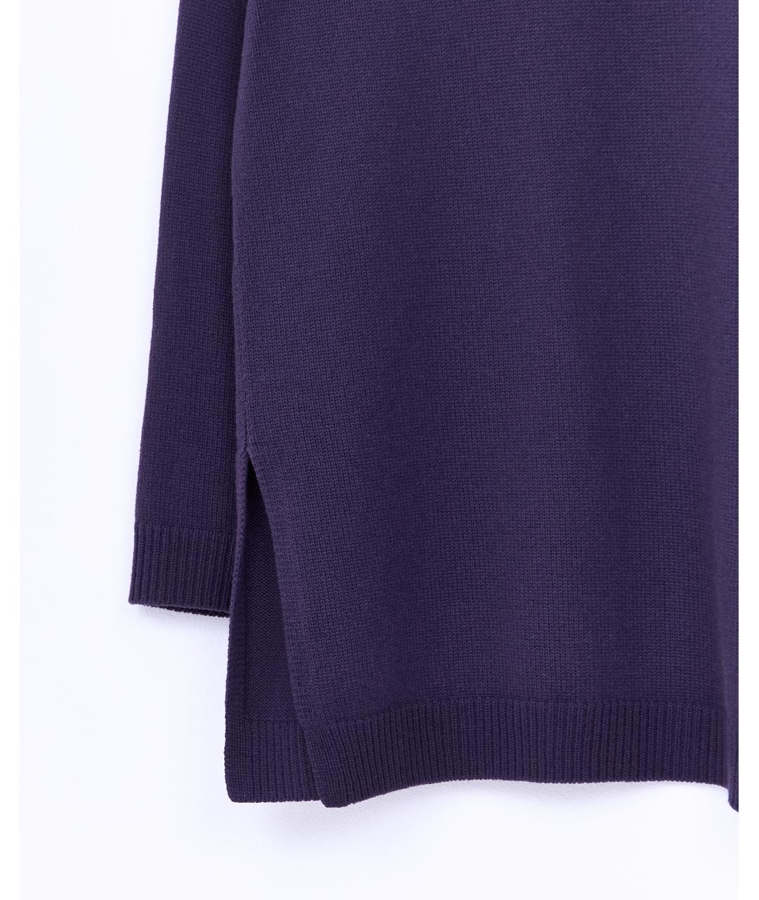 VALENTINO Фиолетовый шерстяной джемпер / свитер, фото 5