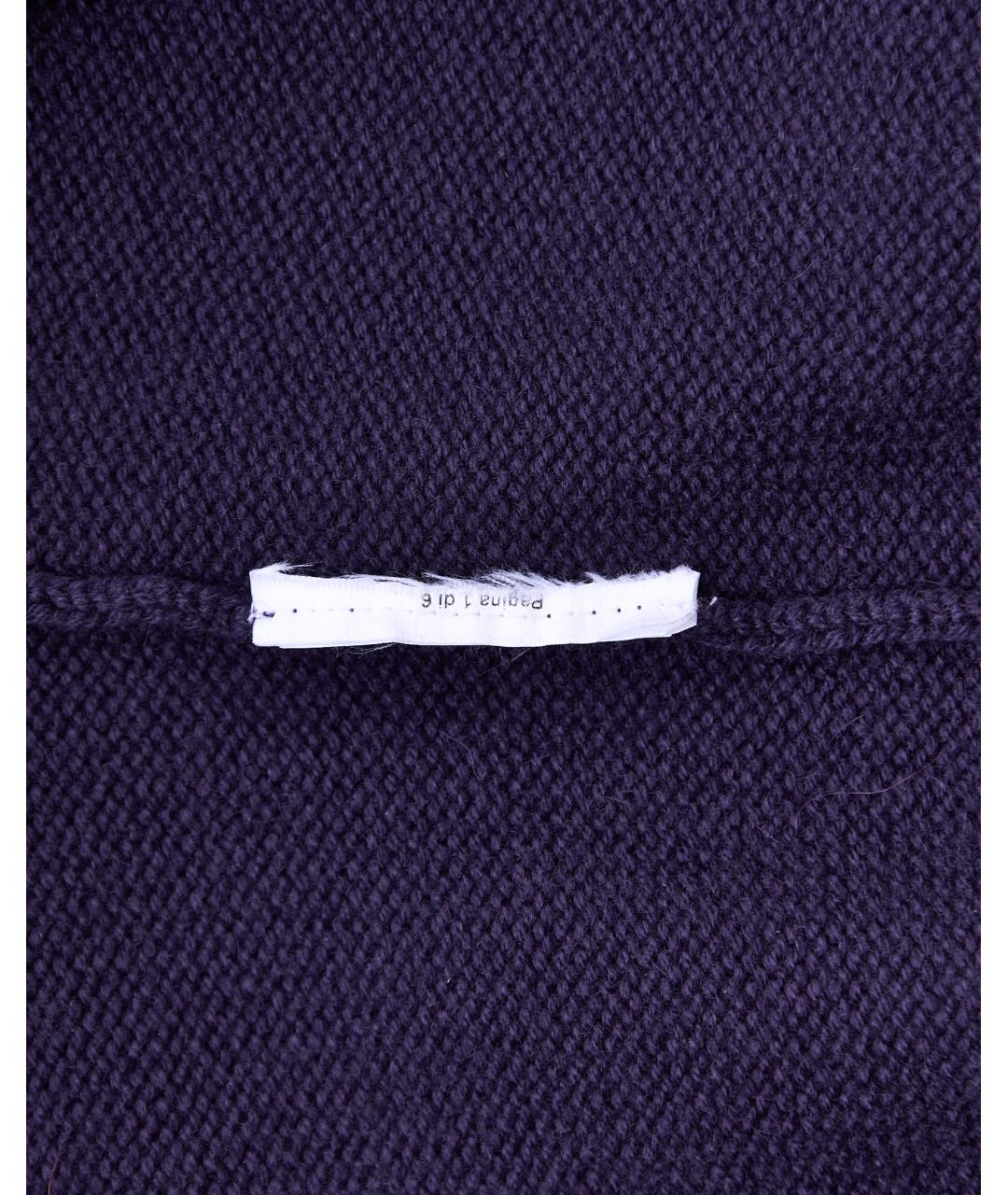 VALENTINO Фиолетовый шерстяной джемпер / свитер, фото 7