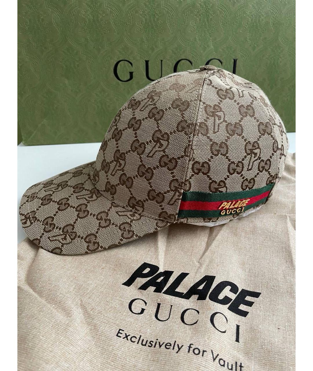 GUCCI Бежевая кепка/бейсболка, фото 5