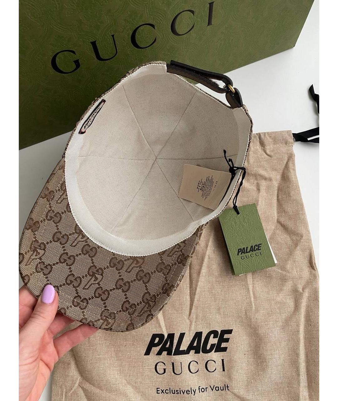 GUCCI Бежевая кепка/бейсболка, фото 6