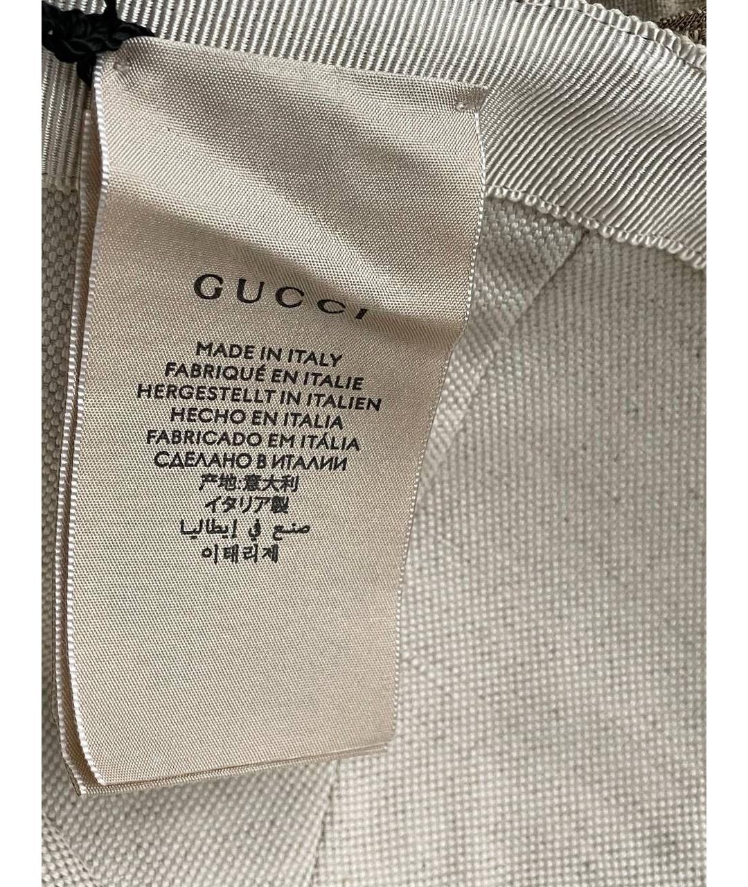 GUCCI Бежевая кепка/бейсболка, фото 8