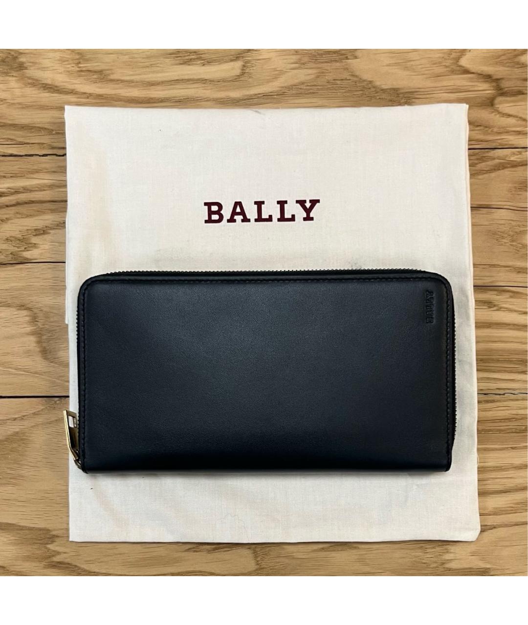 BALLY Темно-синий кожаный кошелек, фото 6