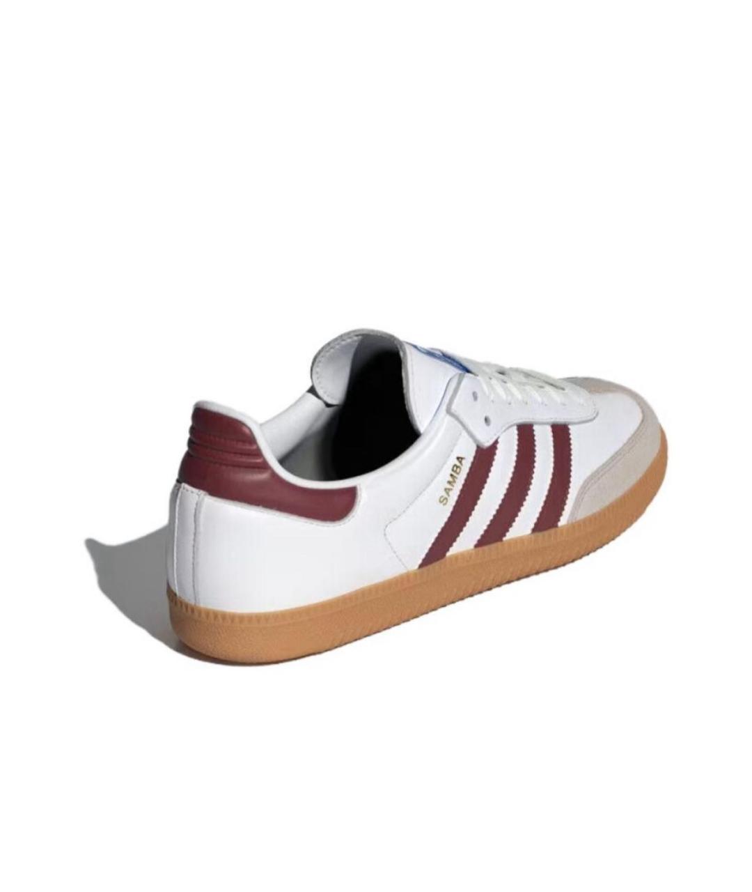ADIDAS Белые кожаные кроссовки, фото 3