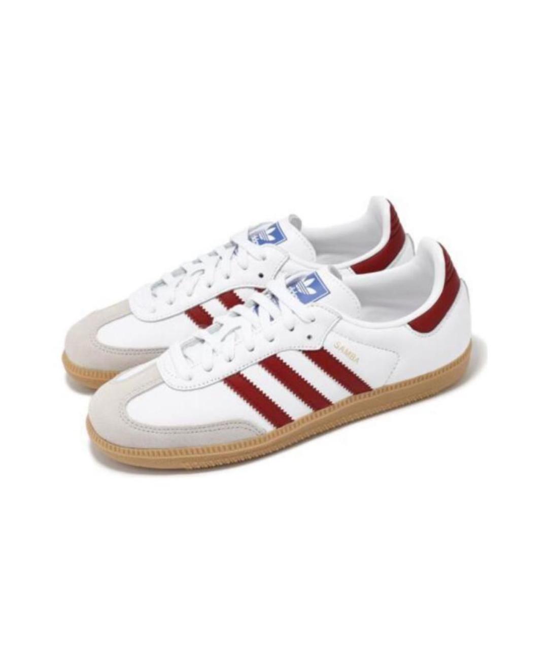 ADIDAS Белые кожаные кроссовки, фото 2