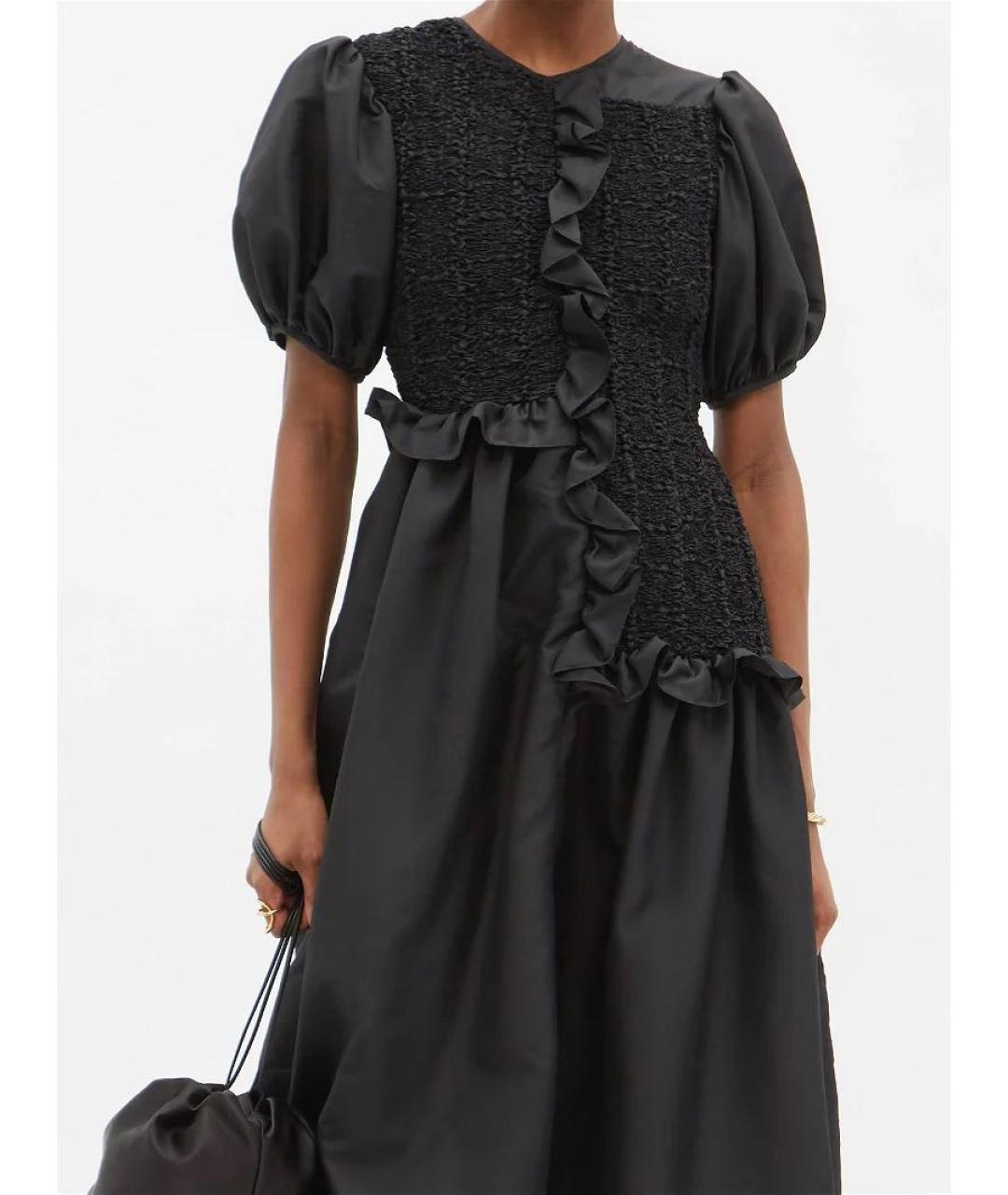 CECILIE BAHNSEN Черное коктейльное платье, фото 3