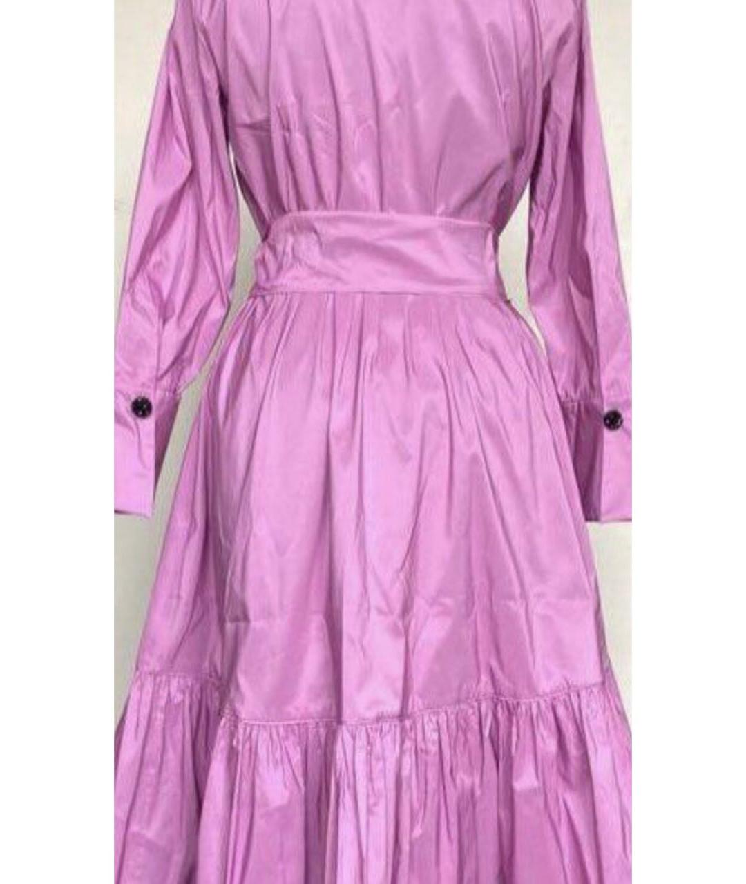 CAROLINA HERRERA Розовое полиэстеровое повседневное платье, фото 2