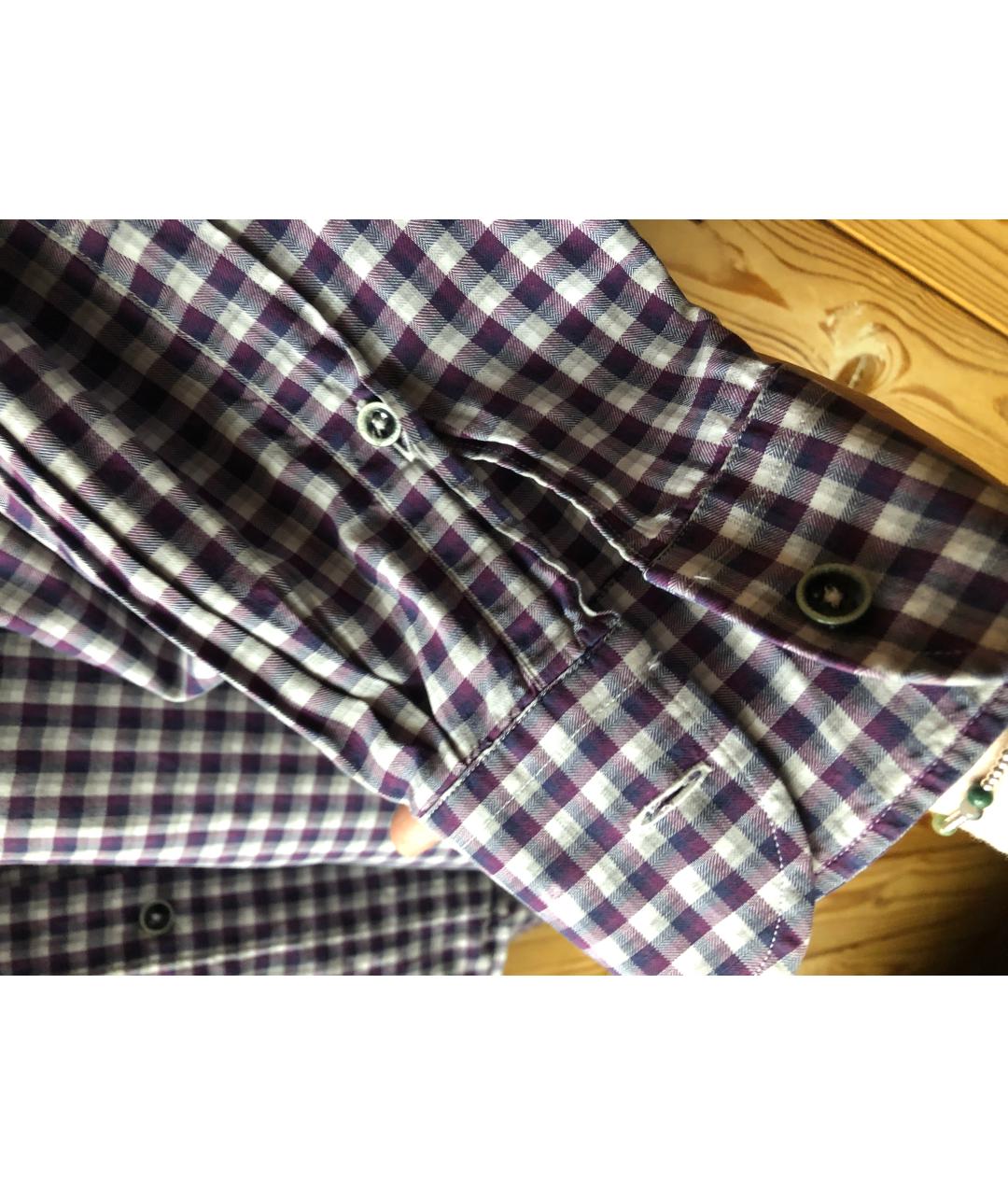 CORNELIANI Фиолетовая хлопковая кэжуал рубашка, фото 3