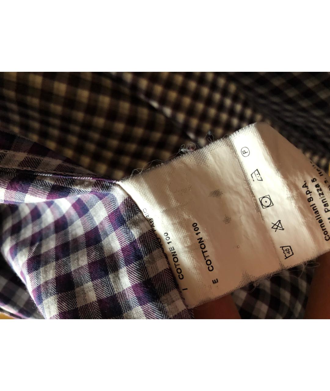 CORNELIANI Фиолетовая хлопковая кэжуал рубашка, фото 7