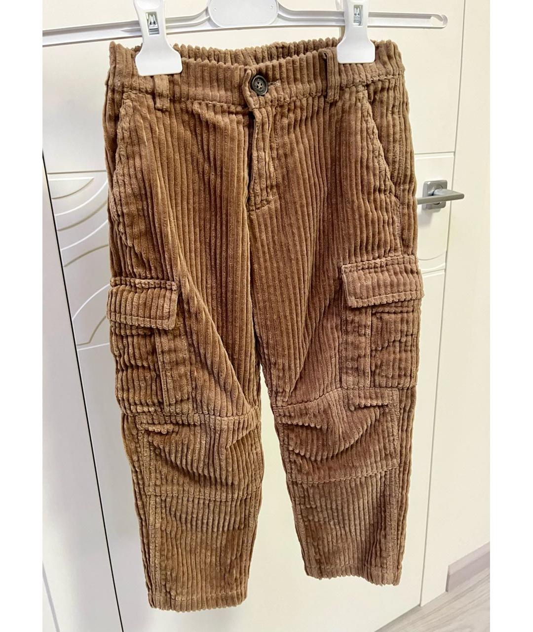 BRUNELLO CUCINELLI Коричневые брюки и шорты, фото 5