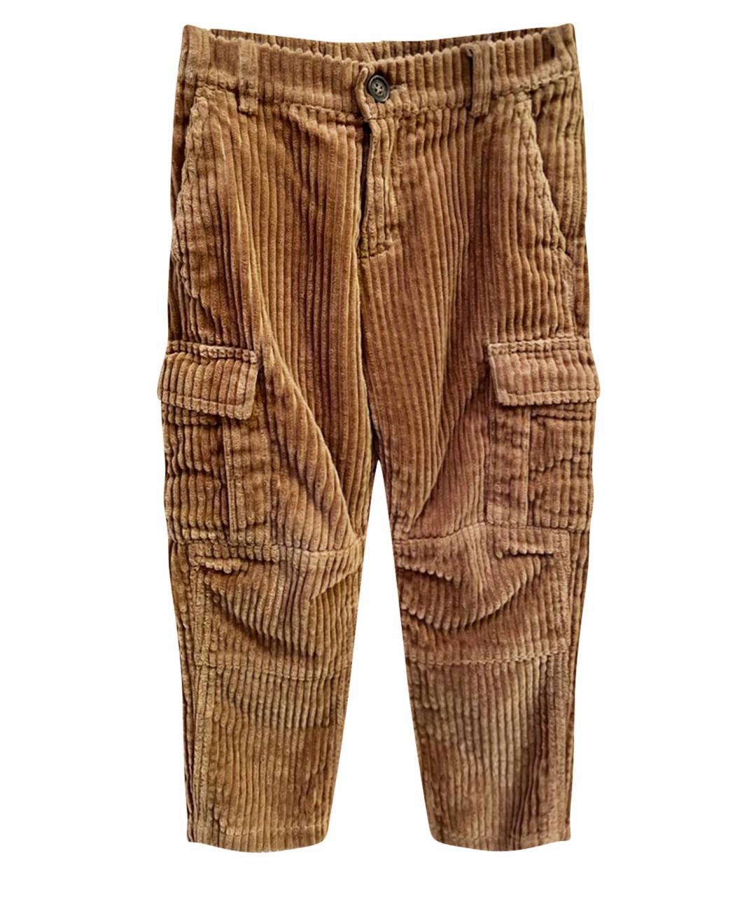 BRUNELLO CUCINELLI Коричневые брюки и шорты, фото 1