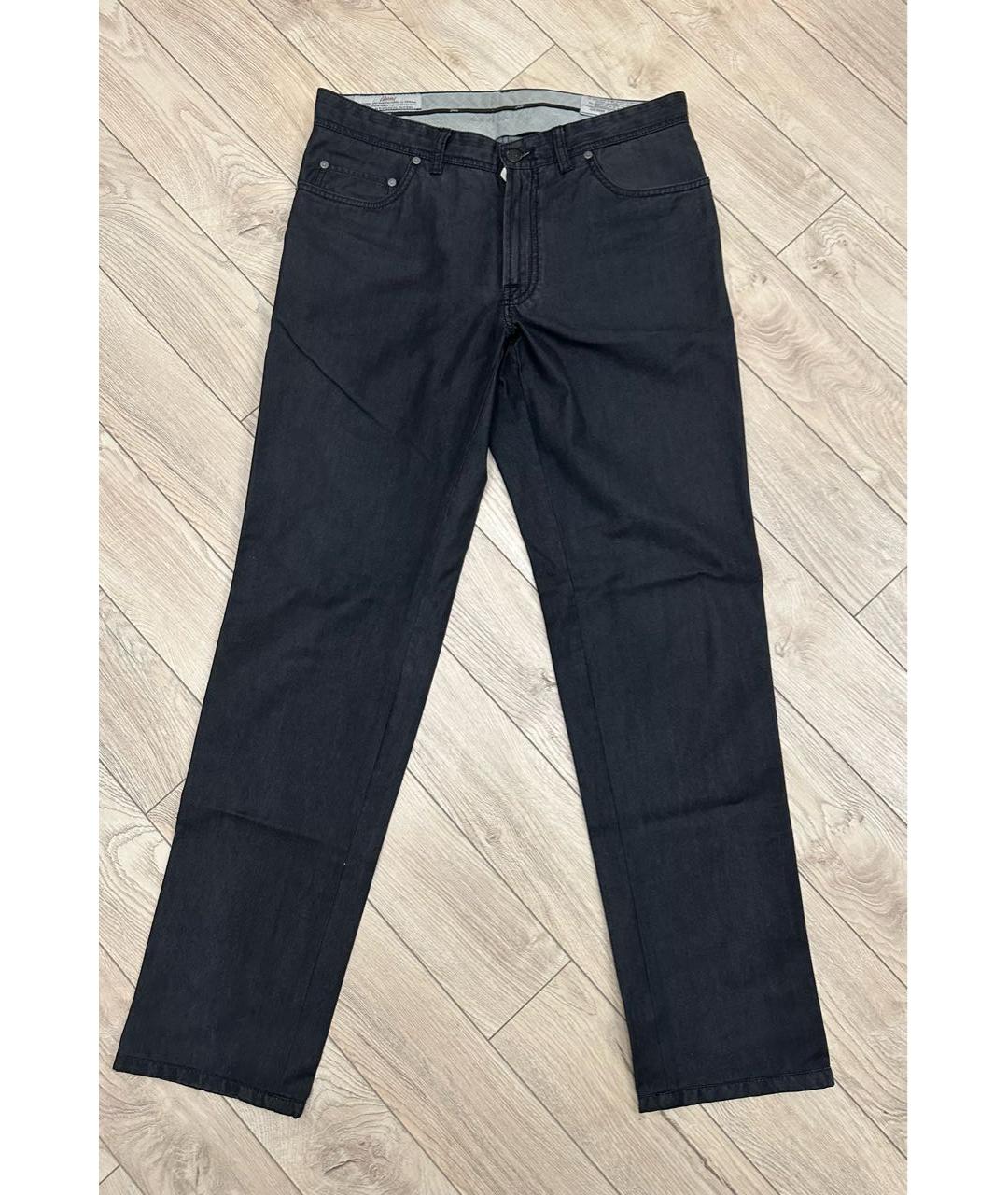 BRIONI Черные прямые джинсы, фото 7