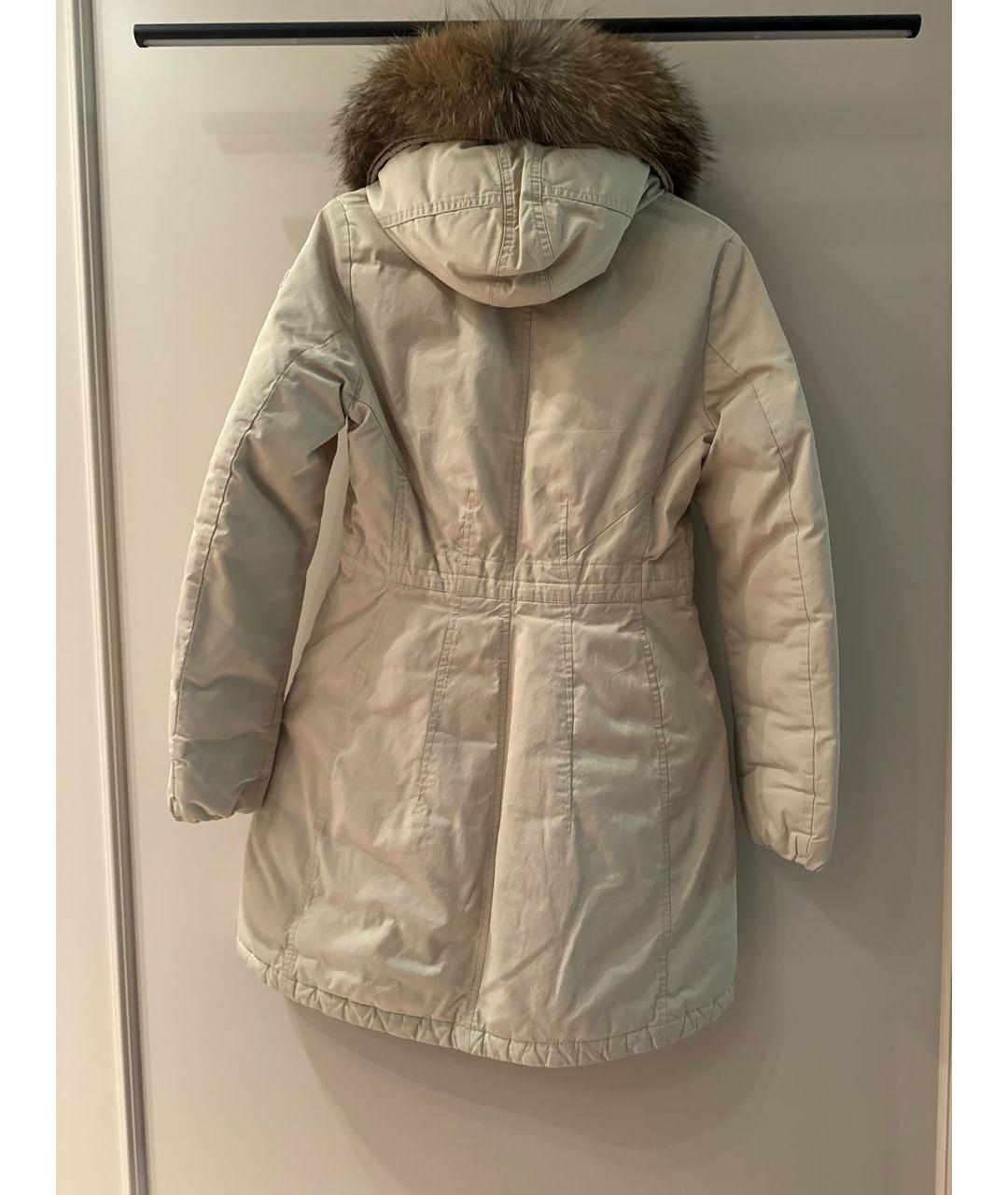 MONCLER Бежевая полиэстеровая куртка, фото 2