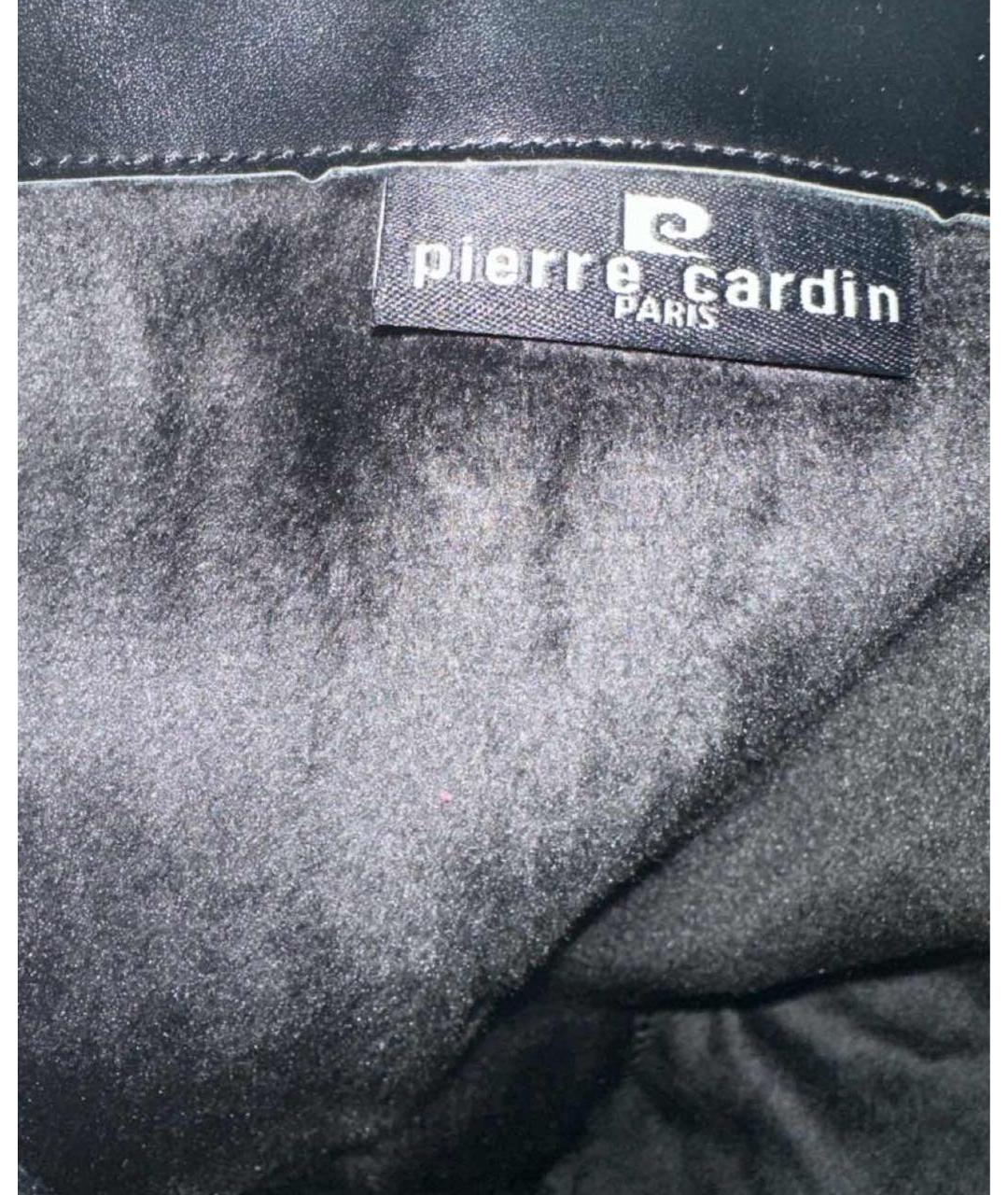 PIERRE CARDIN Черные кожаные сапоги, фото 7