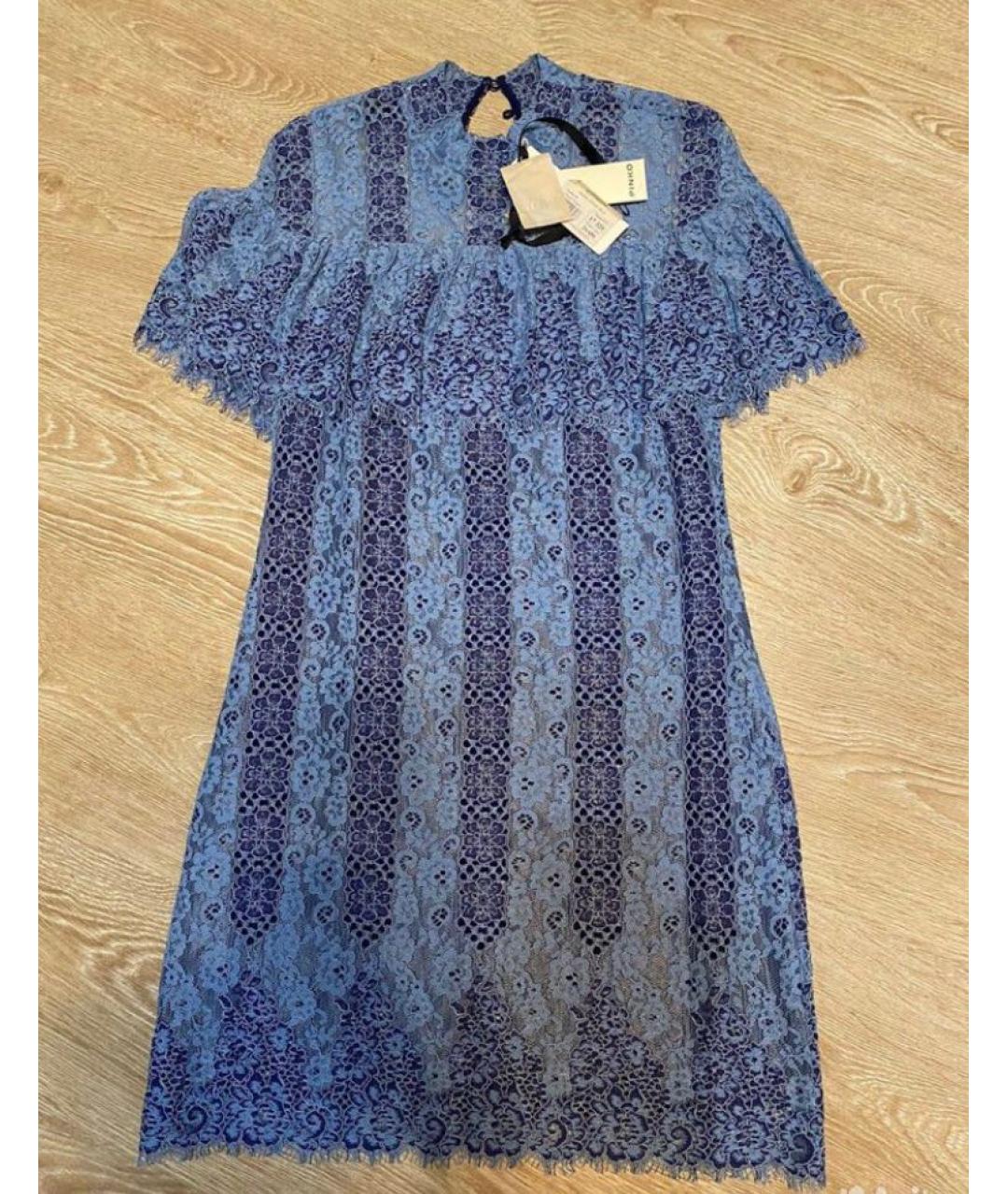 PINKO Синее кружевное повседневное платье, фото 3